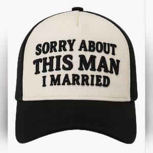 Funny Trucker Hat - Snapback Cap - NWT Black & White